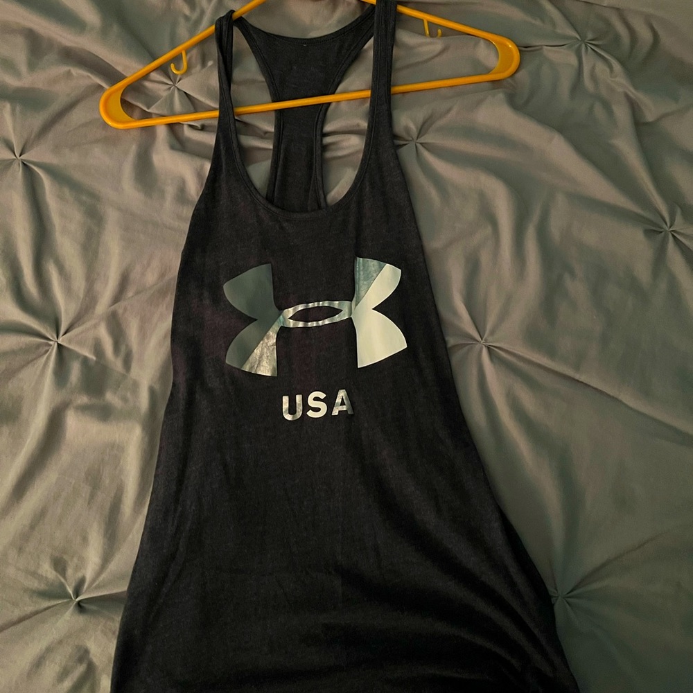 Underarmour tank top with USA. Size small